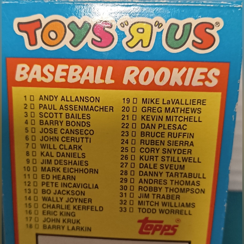1987 Topps Toys 'R' Us Baseball Rookies Card Set - Picture 3 of 16